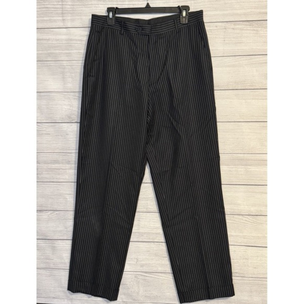 Boss Charcoal Stripe Wool Dress‎ Pants – Men's Size 34